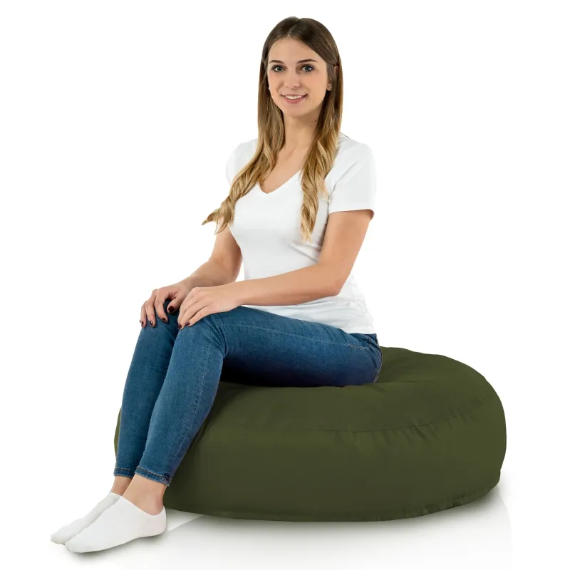 Coussin Pouf de Sol Rond - Outdoor Pro d'extérieur Jardin Imperméable – vue 3