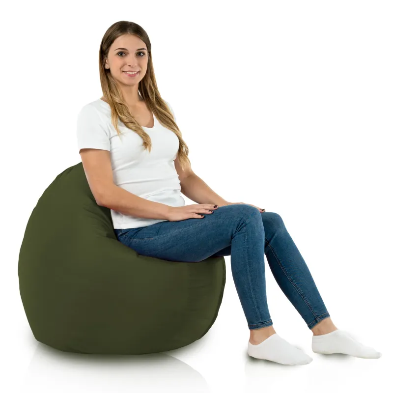 Coussin Pouf de Sol Rond - Outdoor Pro d'extérieur Jardin Imperméable – vue 4