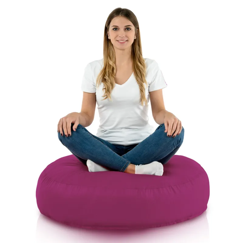 Coussin Pouf de Sol Rond - Outdoor Pro d'extérieur Jardin Imperméable – vue 2