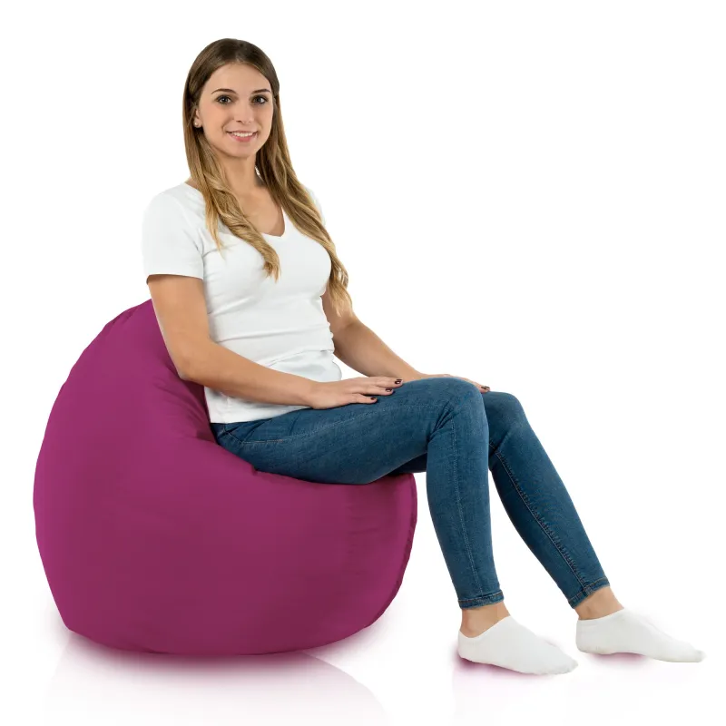 Coussin Pouf de Sol Rond - Outdoor Pro d'extérieur Jardin Imperméable – vue 4