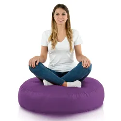 Coussin Pouf de Sol Rond - Outdoor Pro d'extérieur Jardin Imperméable – vue 2
