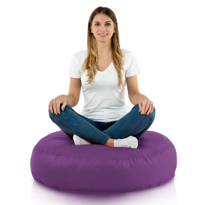 Coussin Pouf de Sol Rond - Outdoor Pro d'extérieur Jardin Imperméable – vue 2