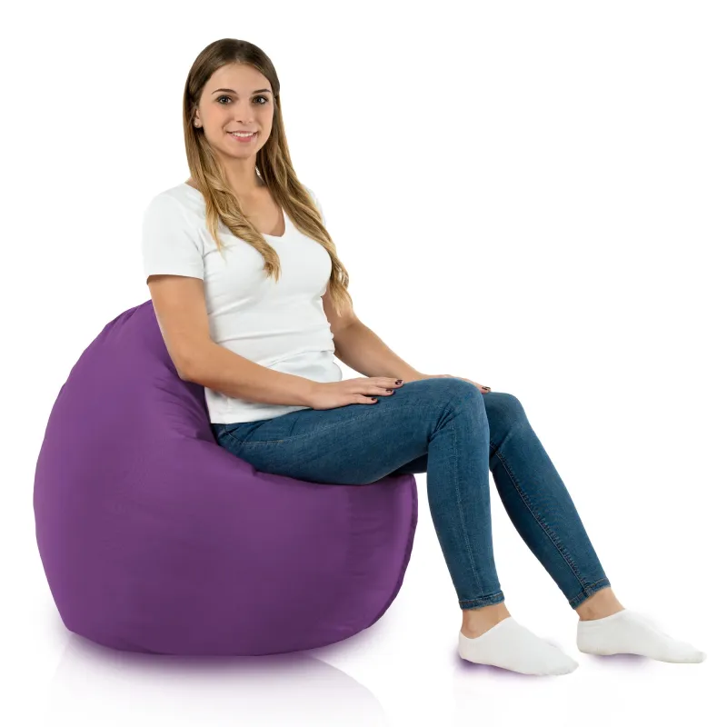 Coussin Pouf de Sol Rond - Outdoor Pro d'extérieur Jardin Imperméable – vue 4