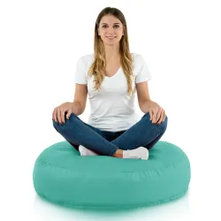 Coussin Pouf de Sol Rond - Outdoor Pro d'extérieur Jardin Imperméable – vue 2