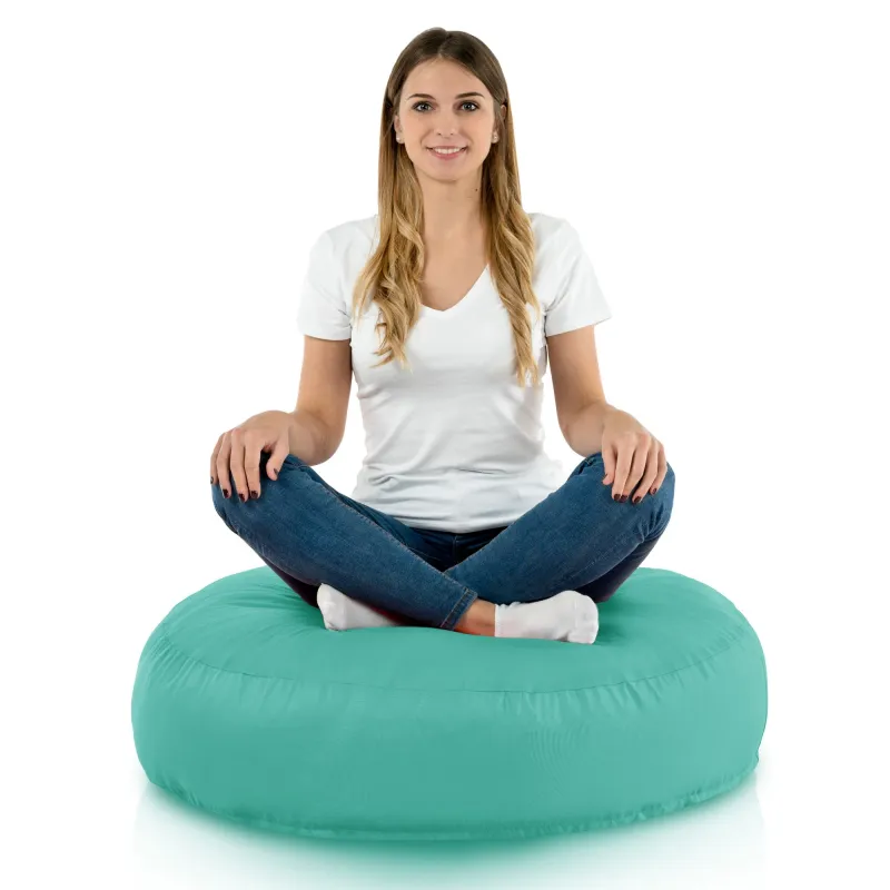 Coussin Pouf de Sol Rond - Outdoor Pro d'extérieur Jardin Imperméable – vue 2