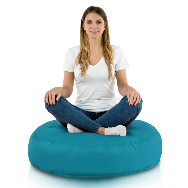 Coussin Pouf de Sol Rond - Outdoor Pro d'extérieur Jardin Imperméable – vue 2