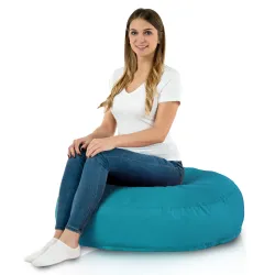 Coussin Pouf de Sol Rond - Outdoor Pro d'extérieur Jardin Imperméable – vue 3