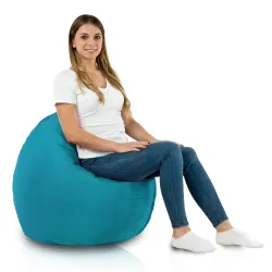 Coussin Pouf de Sol Rond - Outdoor Pro d'extérieur Jardin Imperméable – vue 4