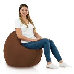 Coussin Pouf de Sol Rond - Outdoor Pro d'extérieur Jardin Imperméable – vue 4