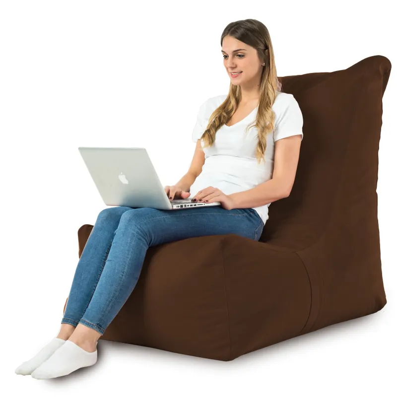 Fauteuil Pouf Relax XXL pour adultes Disinto - Velours Soft – vue 31