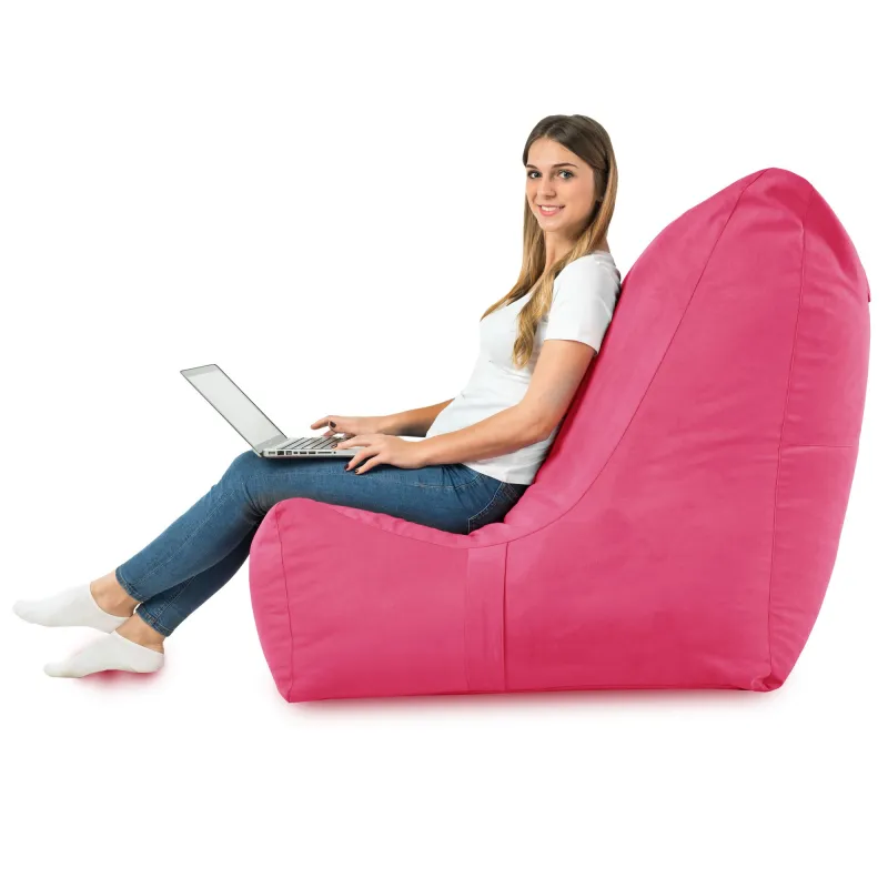 Fauteuil Pouf Relax XXL pour adultes Disinto - Velours Soft – vue 33