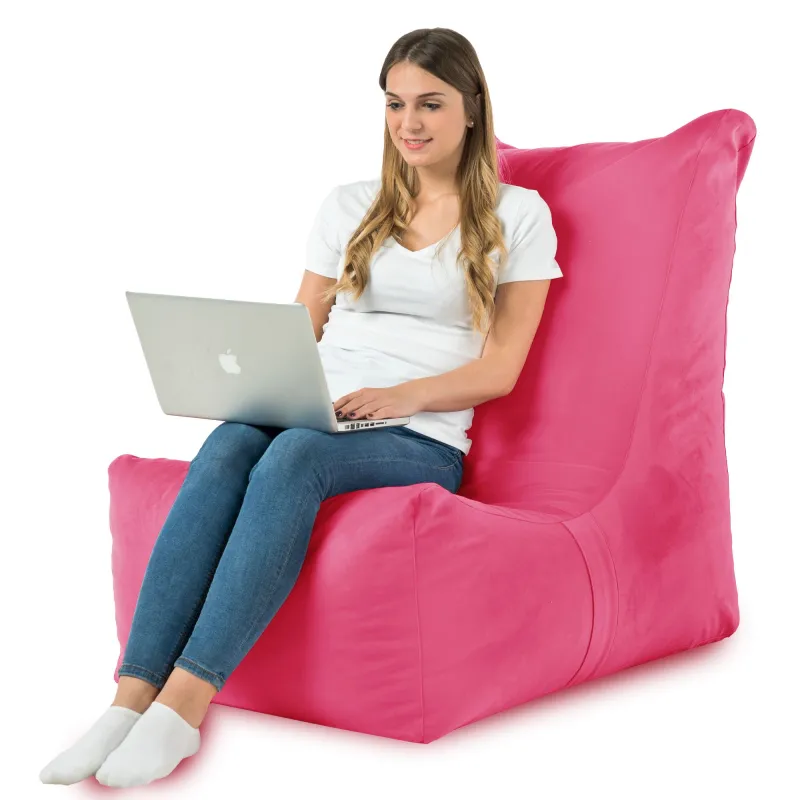 Fauteuil Pouf Relax XXL pour adultes Disinto - Velours Soft – vue 65