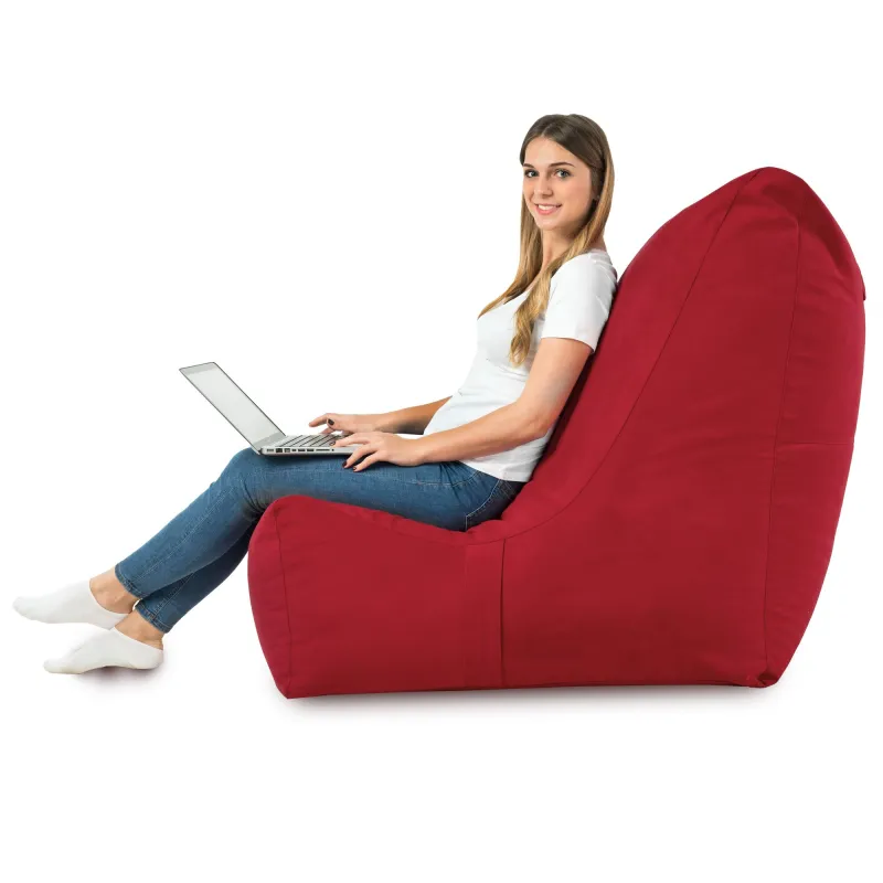 Fauteuil Pouf Relax XXL pour adultes Disinto - Velours Soft – vue 35
