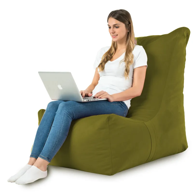 Fauteuil Pouf Relax XXL pour adultes Disinto - Velours Soft – vue 20