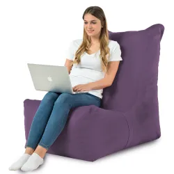 Fauteuil Pouf Relax XXL pour adultes Disinto - Velours Soft – vue 71