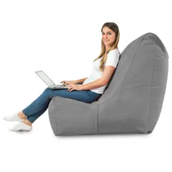 Fauteuil Pouf Relax XXL pour adultes Disinto - Velours Soft – vue 41