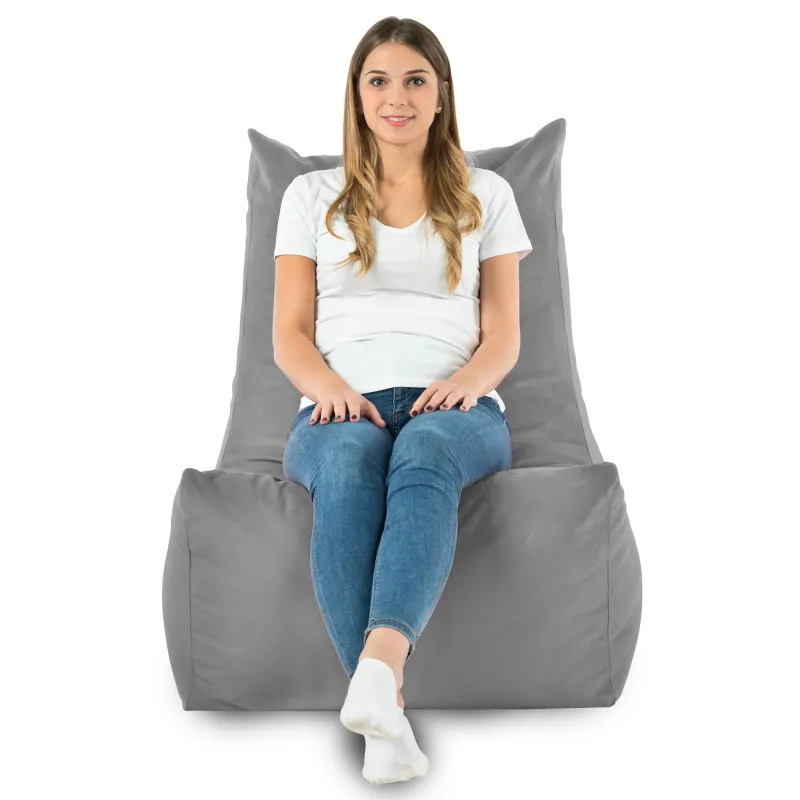 Fauteuil Pouf Relax XXL pour adultes Disinto - Velours Soft – vue 57