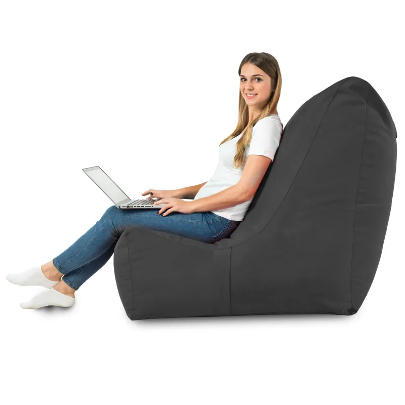 Fauteuil Pouf Relax XXL pour adultes Disinto - Velours Soft – vue 43