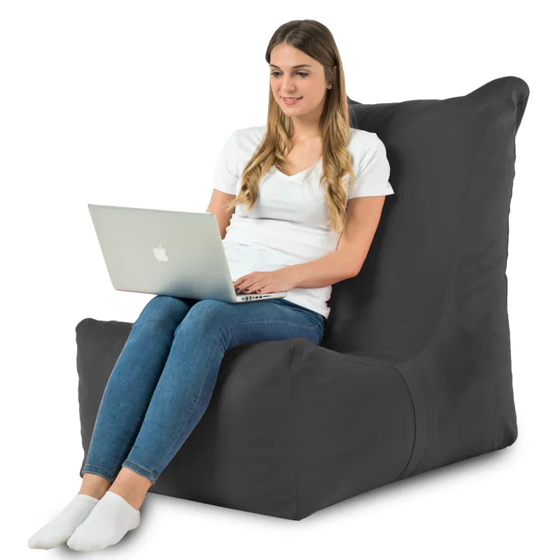 Fauteuil Pouf Relax XXL pour adultes Disinto - Velours Soft – vue 74