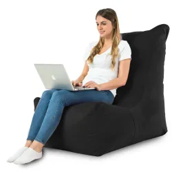 Fauteuil Pouf Relax XXL pour adultes Disinto - Velours Soft – vue 28