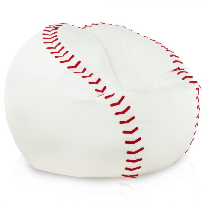 Pouf XL Base-ball Simili-Cuir