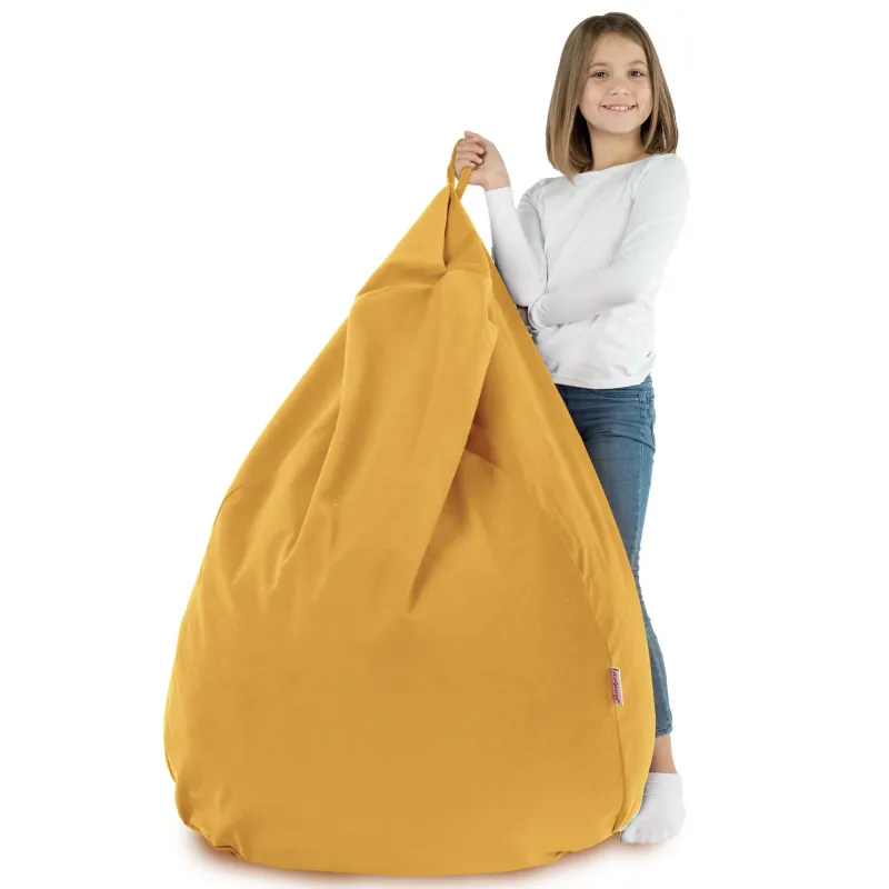 Pouf Poire XL Standard - Velours Soft – vue 80