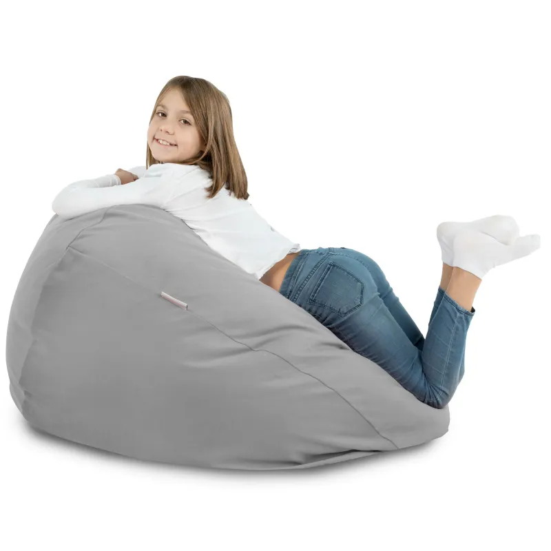 Pouf Poire XL Standard - Velours Soft – vue 60