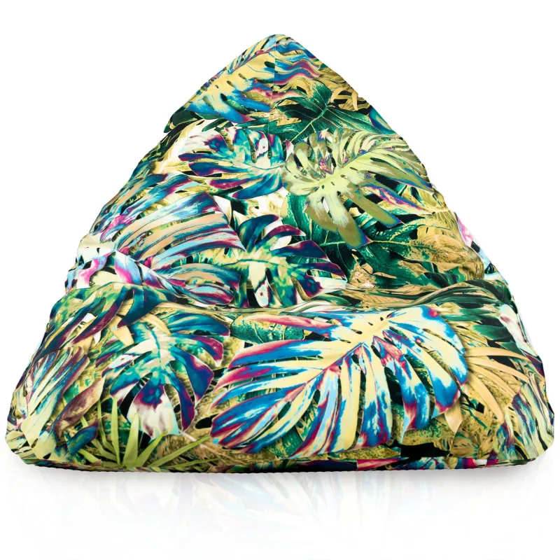 Pouf Poire de Sol XL Bermuda - Tissu Imprimé Premium – vue 21