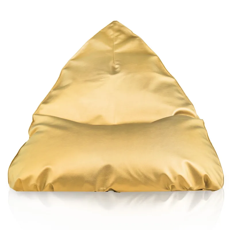 Style moderne et chic, pouf poire doré pour le salon ou la chambre