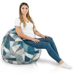 Coussin Pouf de Sol Rond - Outdoor Pro d'extérieur Jardin Imperméable – vue 4