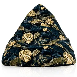 Pouf Poire de Sol XL Bermuda - Tissu Imprimé Premium – vue 30