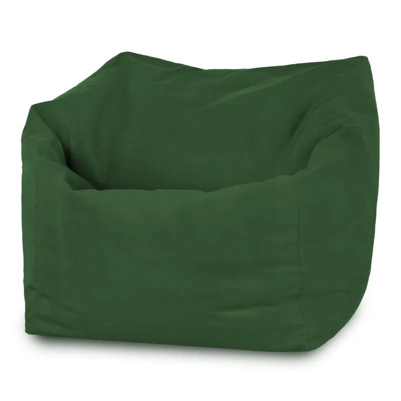 Fauteuil Pouf Siège de Sol Cube Amalfi - Velours Soft – vue 11