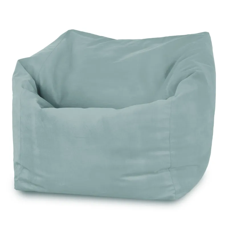 Fauteuil Pouf Siège de Sol Cube Amalfi - Velours Soft – vue 14