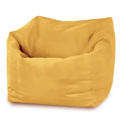 Fauteuil Pouf Siège de Sol Cube Amalfi - Velours Soft