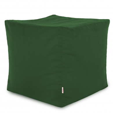 Vert foncé Pouf Cube Intérieure velours