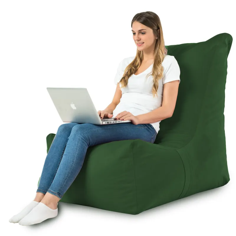 Fauteuil Pouf Relax XXL pour adultes Disinto - Velours Soft – vue 17