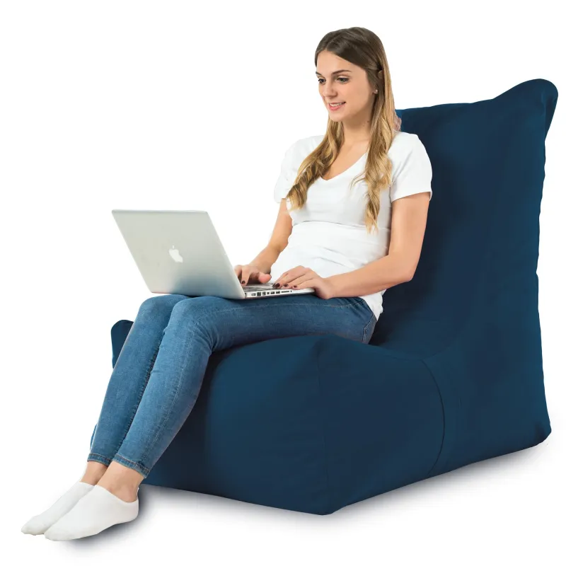 Fauteuil Pouf Relax XXL pour adultes Disinto - Velours Soft – vue 19