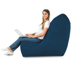Fauteuil Pouf Relax XXL pour adultes Disinto - Velours Soft – vue 37
