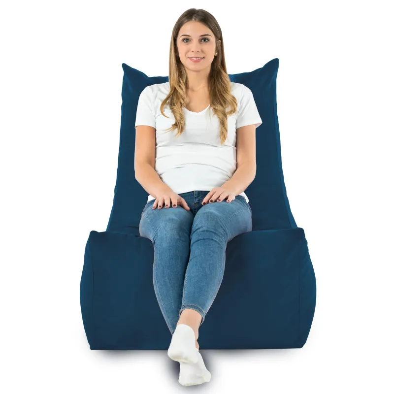 Fauteuil Pouf Relax XXL pour adultes Disinto - Velours Soft – vue 53