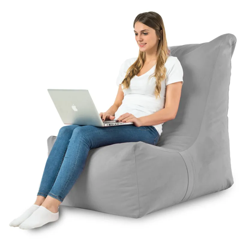 Fauteuil Pouf Relax XXL pour adultes Disinto - Velours Soft – vue 21