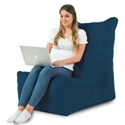 Fauteuil Pouf Relax XXL pour adultes Disinto - Velours Soft – vue 69