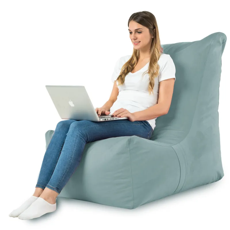 Fauteuil Pouf Relax XXL pour adultes Disinto - Velours Soft – vue 25