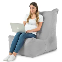 Fauteuil Pouf Relax XXL pour adultes Disinto - Velours Soft – vue 73
