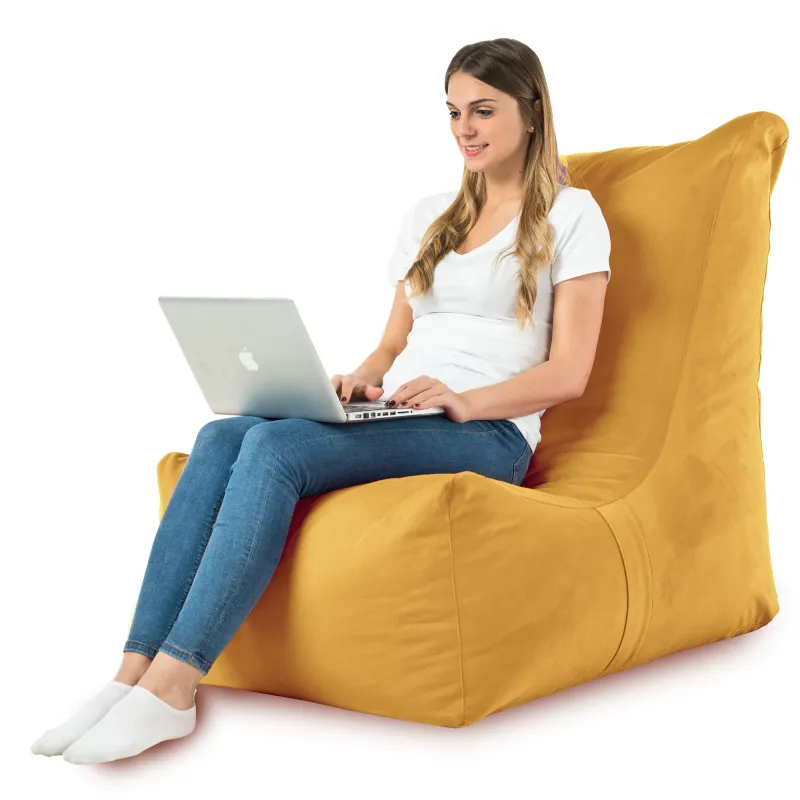 Fauteuil Pouf Relax XXL pour adultes Disinto - Velours Soft – vue 27
