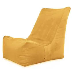 Fauteuil Pouf Relax XXL pour adultes Disinto - Velours Soft