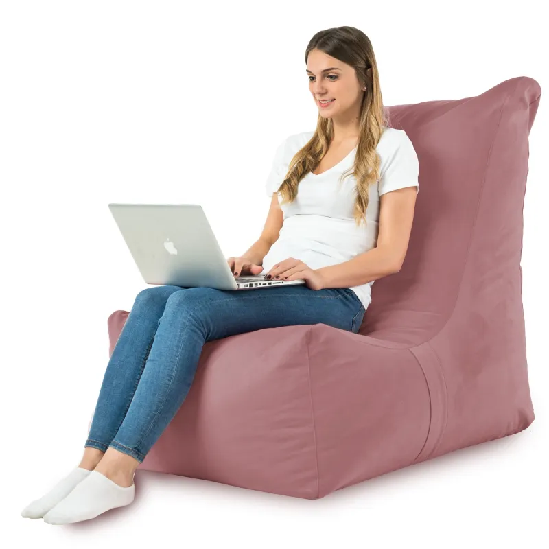 Fauteuil Pouf Relax XXL pour adultes Disinto - Velours Soft – vue 29