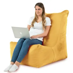 Fauteuil Pouf Relax XXL pour adultes Disinto - Velours Soft – vue 77