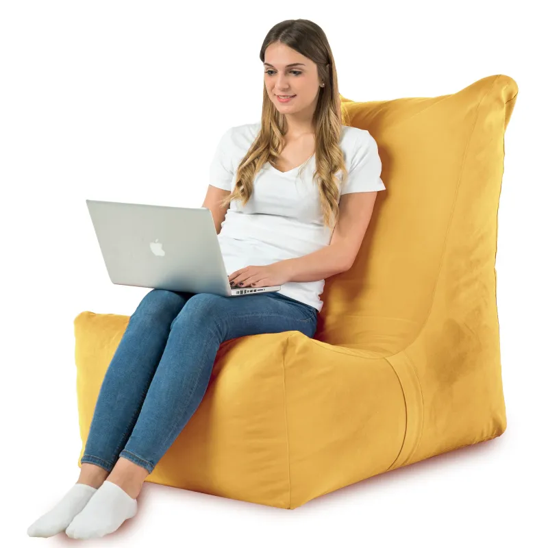Fauteuil Pouf Relax XXL pour adultes Disinto - Velours Soft – vue 77