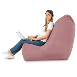 Fauteuil Pouf Relax XXL pour adultes Disinto - Velours Soft – vue 46