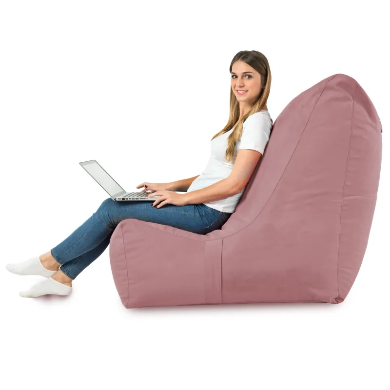 Fauteuil Pouf Relax XXL pour adultes Disinto - Velours Soft – vue 46